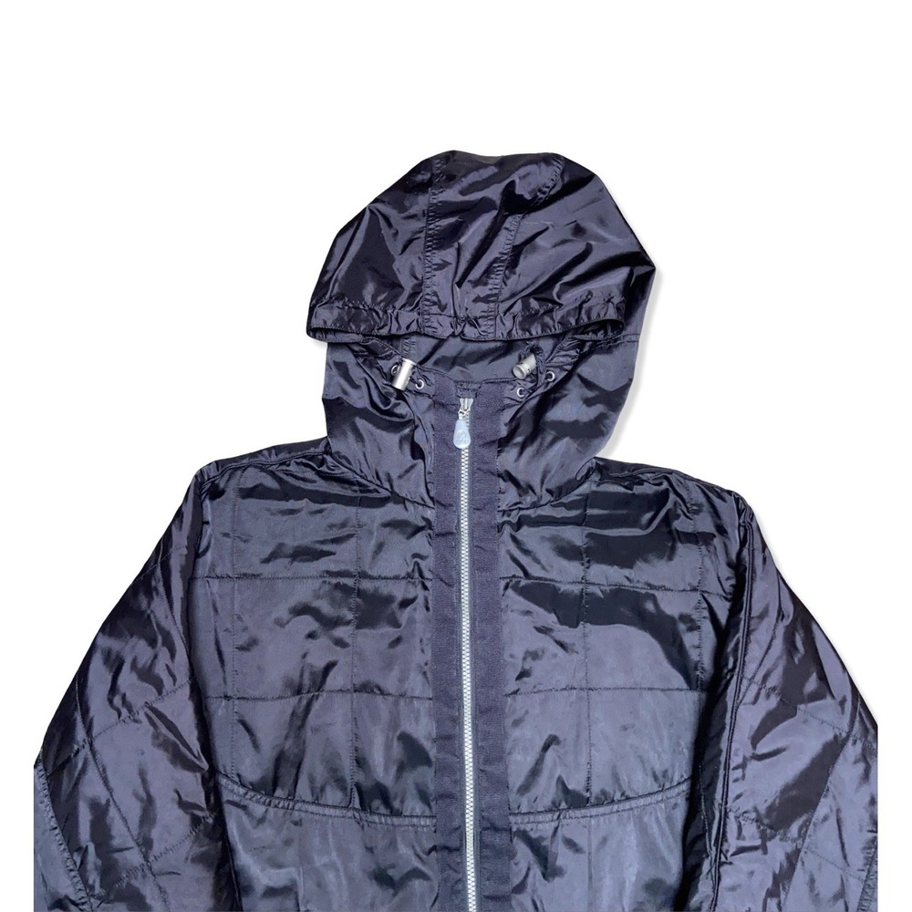 Vintage Eddie Bauer EBTEK Women's XL Black Hooded Nyl… - Gem
